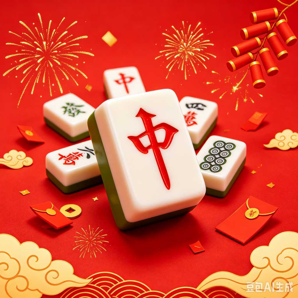 mini mahjong tiles keychain