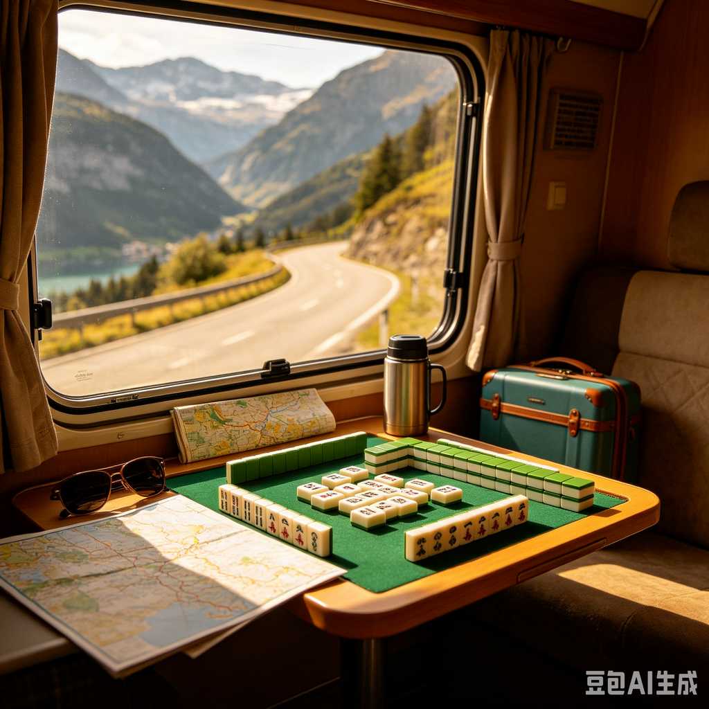 travel mahjong table mat set