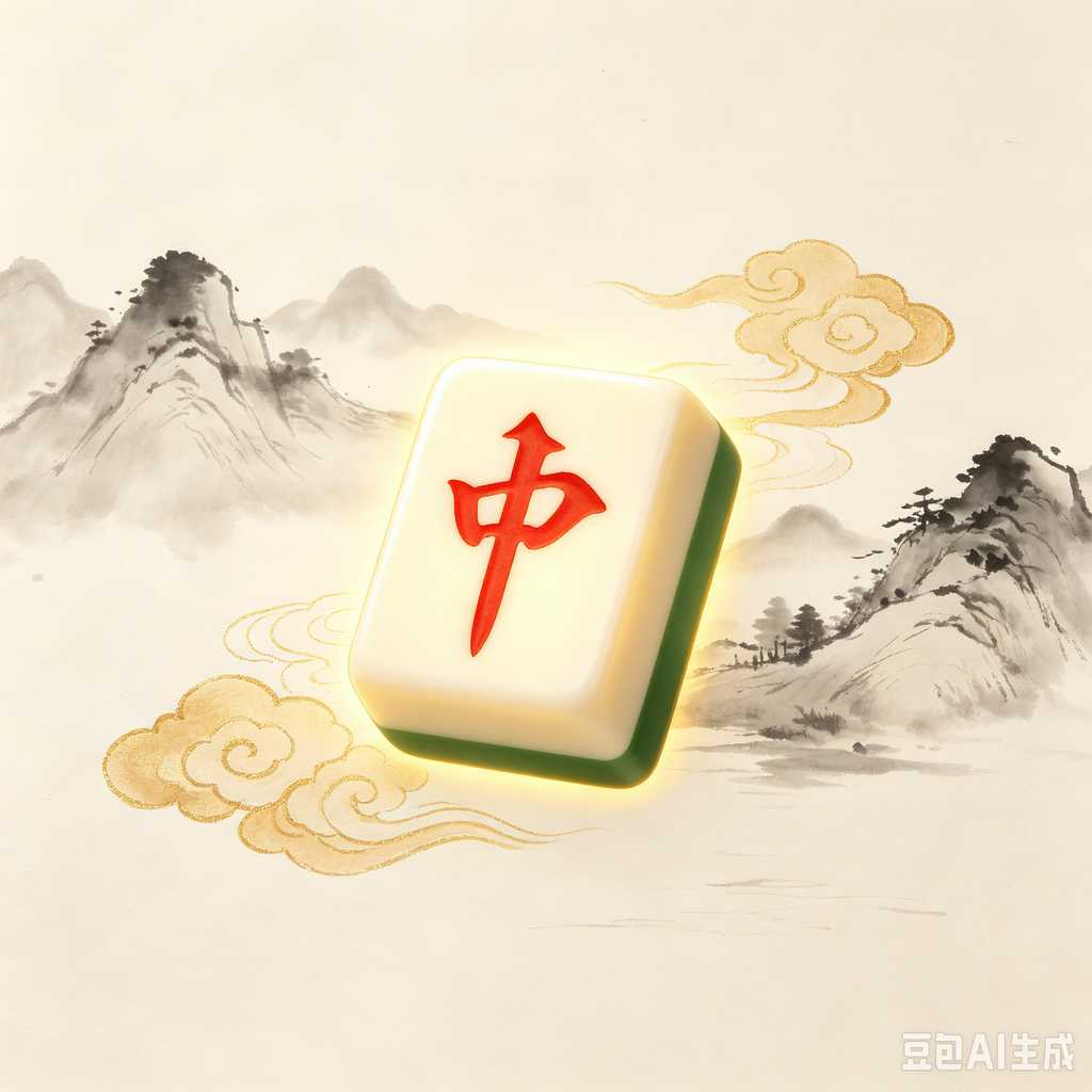 cute mini mahjong tiles set